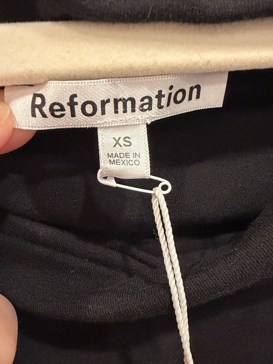 Reformation Aster Knit Mini Dress Black Stretch Size XS – NWT - Picture 9 of 11